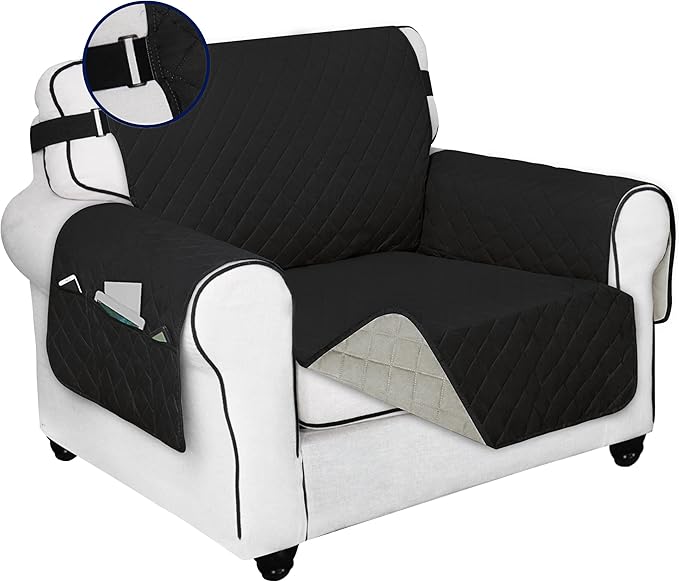 PureFit Reversible Sofa Cover Water Resistant Chair Couch Cover, Machine by PureFit