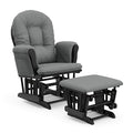 Storkcraft Premium Hoop Glider & Ottoman — GREENGUARD Gold Certified, Solid by Storkcraft