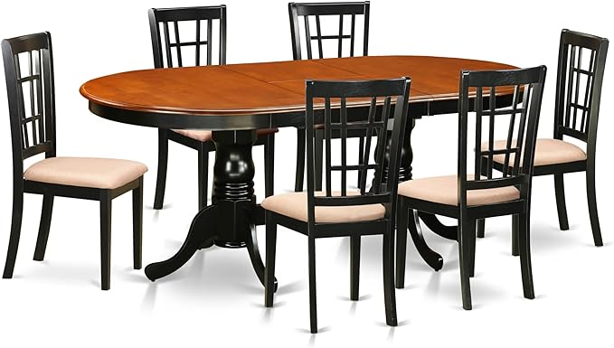 East West Furniture PLNI7-BCH-C 7 Piece Dining Room Furniture Set Consist of an by EastWestFurniture