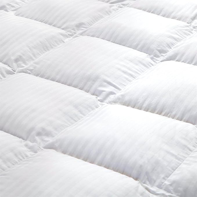 Luxurious All-Season Goose Down Feather Fiber Comforter Duvet Insert, Exquisite - Image 8