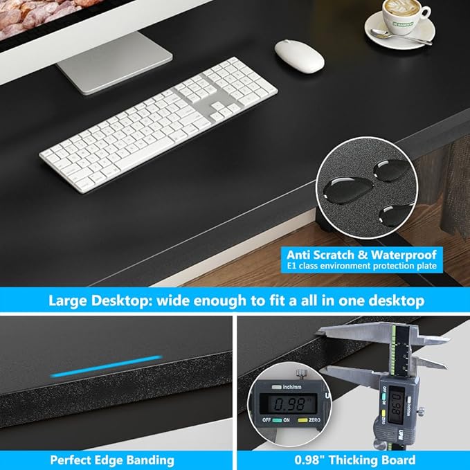 Tribesigns Computer Desk, 55 inch Large Office Desk Computer Table Study - Image 5