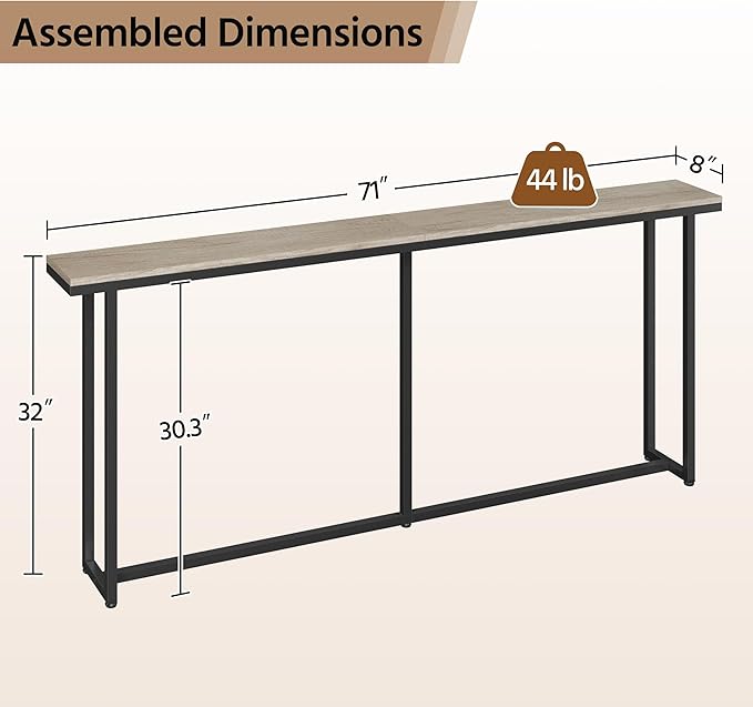 Yaheetech Narrow Console Table - Image 3