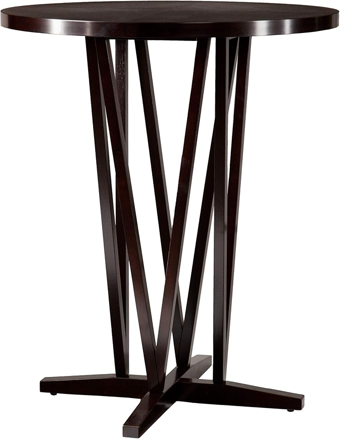 SEI Furniture Devon Contemporary Height Bar Table, Dark Espresso by SEIFurniture
