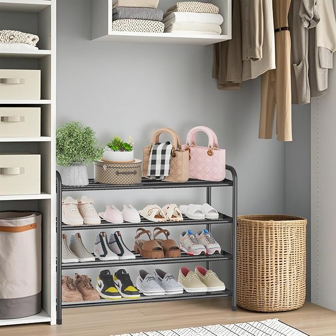 KANAV 4-Tier Expandable Shoe Rack – Adjustable Shoe Organizer & Shoe Storage - Image 2