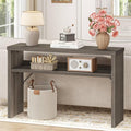 BON AUGURE Sofa Console Table, Wood Entryway Table, Modern Narrow Hallway Tables by BONAUGURE