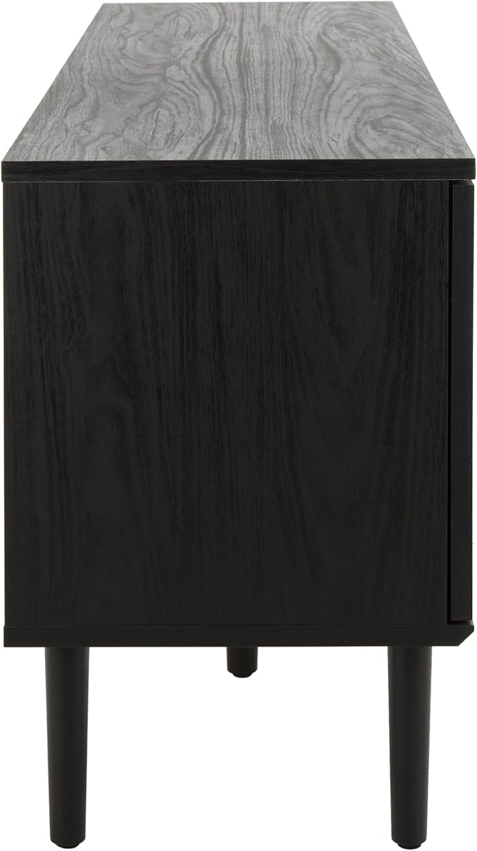 SAFAVIEH Claude TV Stand for up to 65" Flatscreen – Black, 2 Sliding Doors - Image 5
