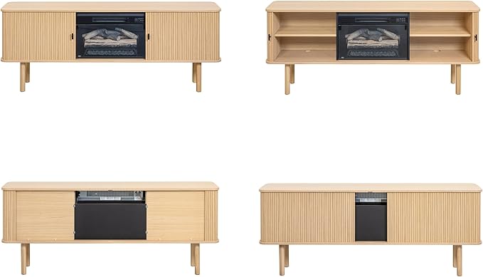 WERMO 71'' Electric Fireplace TV Stand - Image 9