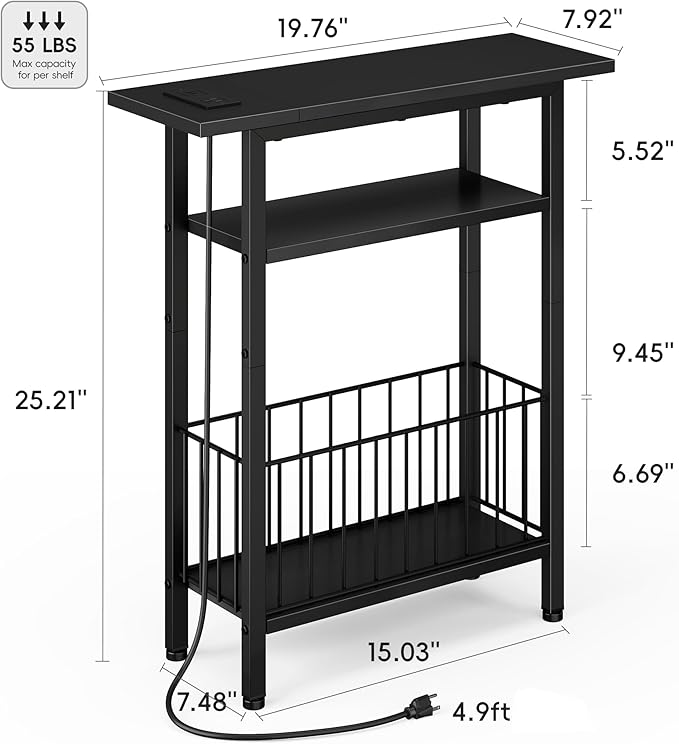 Vagusicc Narrow Side Table - Image 3