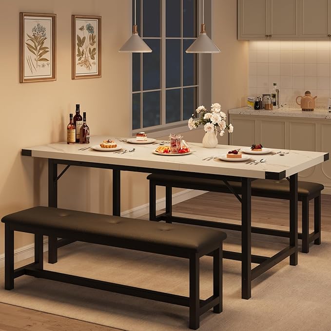 GarveeHome Extendable Dining Table Set by GarveeHome