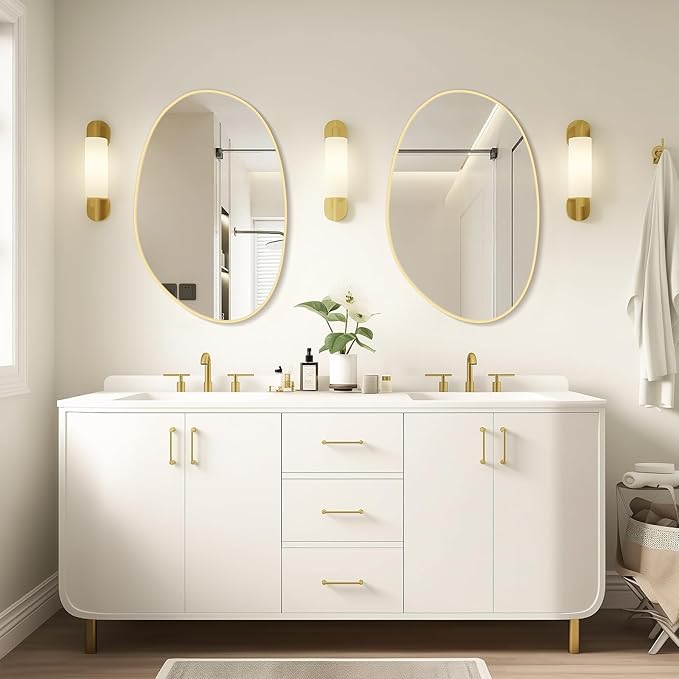 WallBeyond 19" H x 28" W Asymmetrical Decor Irregular Accent Wall Mirror - Image 3