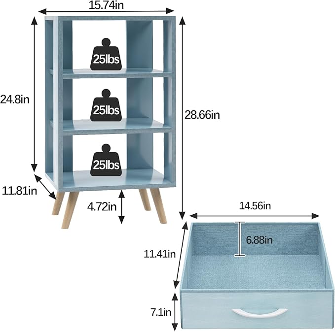 Night Stand, Nursery Side Table - Image 2