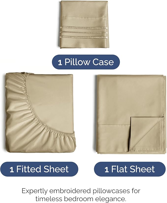 Twin XL Size 3 Piece Sheet Set - Image 2
