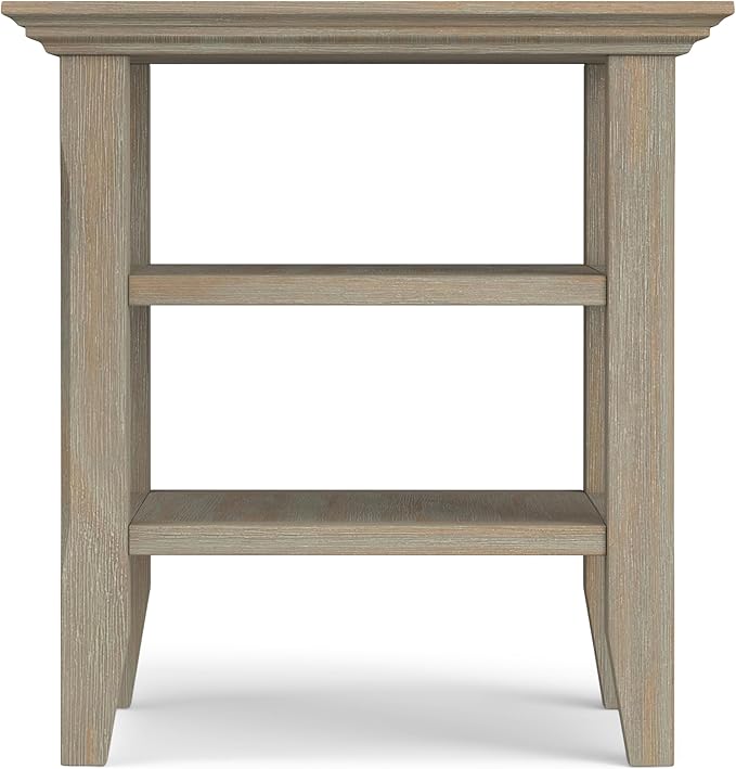 SIMPLIHOME Acadian SOLID WOOD 19 Inch Wide Square Transitional End Table in - Image 9