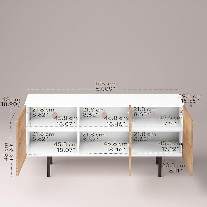 Roomfitters Mid Century Modern TV Stand - Image 2