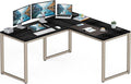 SHW 55 x 60 Inches Commercial-Grade L-Shape Corner Office Computer Desk by SHW