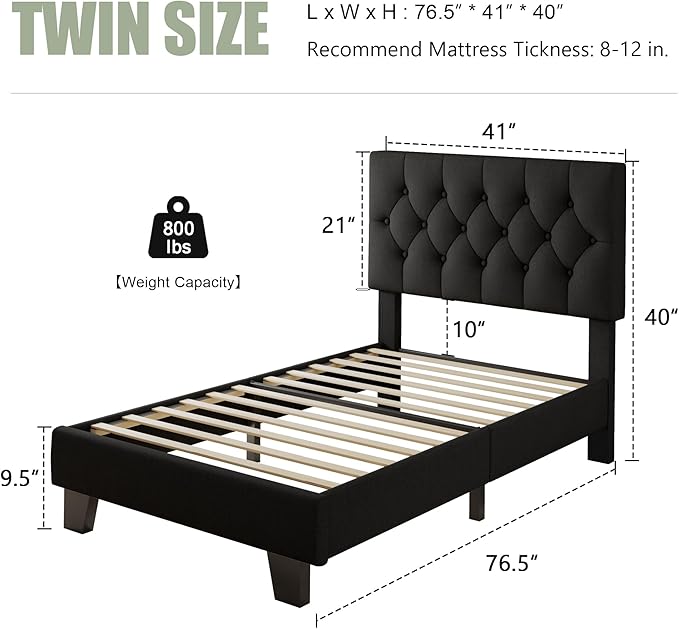 Feonase Twin Platform Bed Frame - Image 2