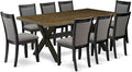 East West Furniture X677MZ650-9 9 Piece Dining Set Includes a Rectangle Dining by EastWestFurniture