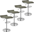 VECELO Bar Stools Set of 4, Adjustable Bar Stools, Bar Height Stools by VECELO