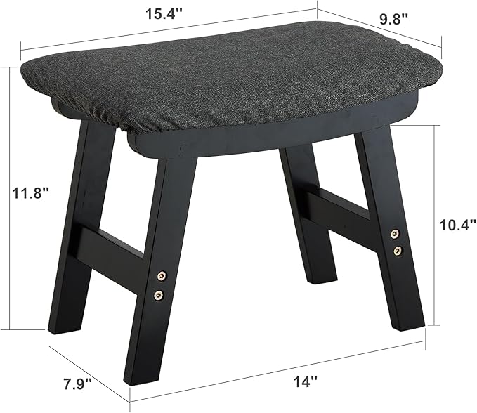 Foot Stool Ottoman Foot Rest Under Desk, Small Stool - Image 3