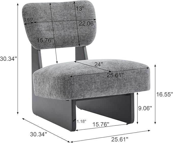 Christopher Knight Home Mores Low Profile Accent Chair Set of 2, Modern Living - Image 2