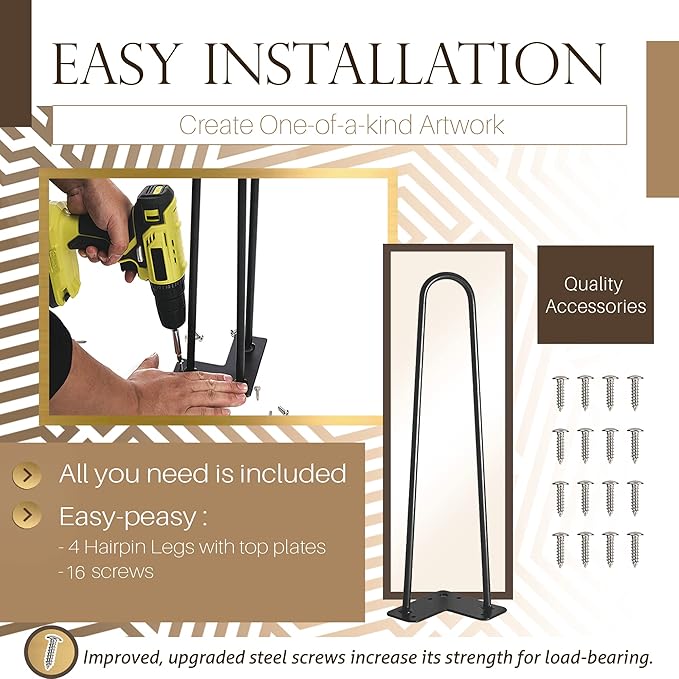 TEN49 Heavy Duty Hairpin Table Legs - Image 6