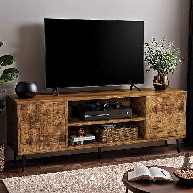 YESHOMY Modern TV Stand for 65" Television, Entertainment Center - Image 7