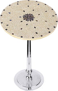 CLEENTABLE Mosaic Round End Table by CLEENTABLE