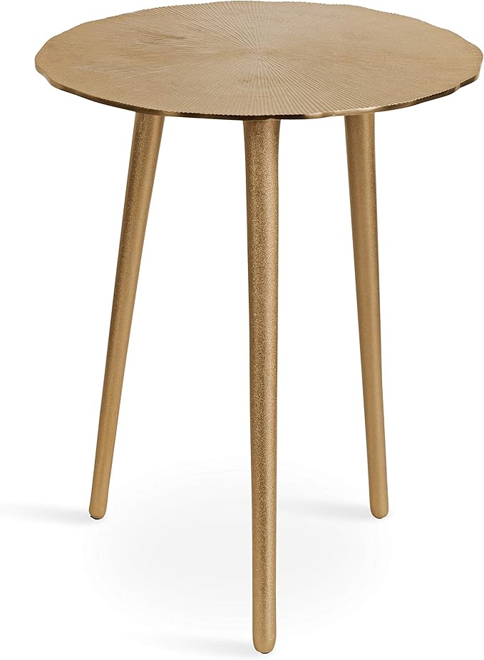 Kate and Laurel Sancia Modern Side Table, Sand Casted Iron Table - Image 5