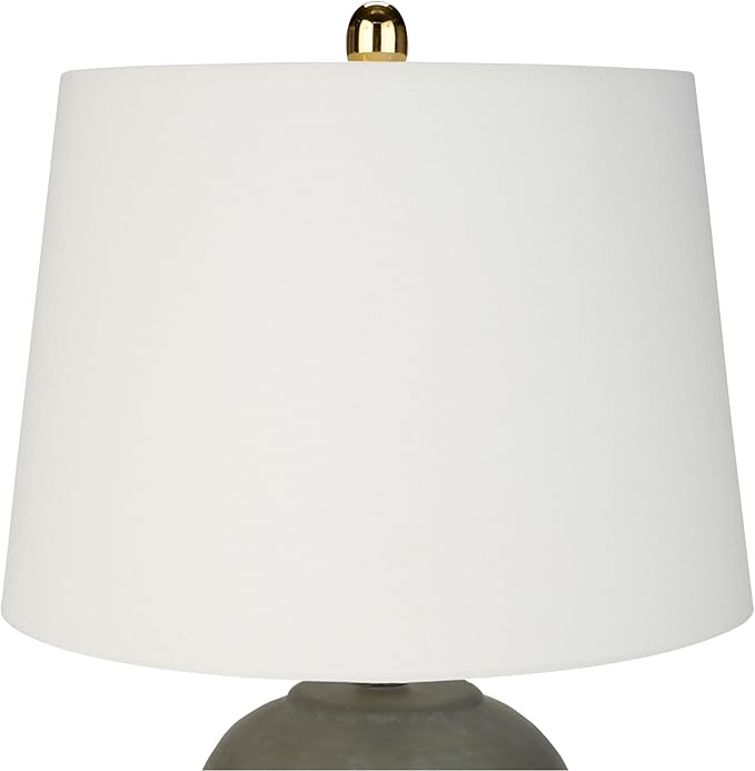 Nourison Home 23" Olive Green Ceramic Pot Table Lamp - Image 6