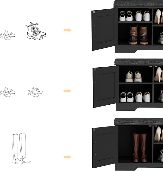 2-Tier Storage Bench, Shoe Bench - Image 5