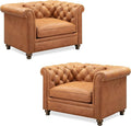 POLY & BARK Lyon Leather Lounge Chairs by POLYBARK