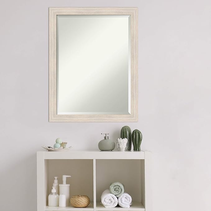 Amanti Art White Bathroom Mirror - Image 6