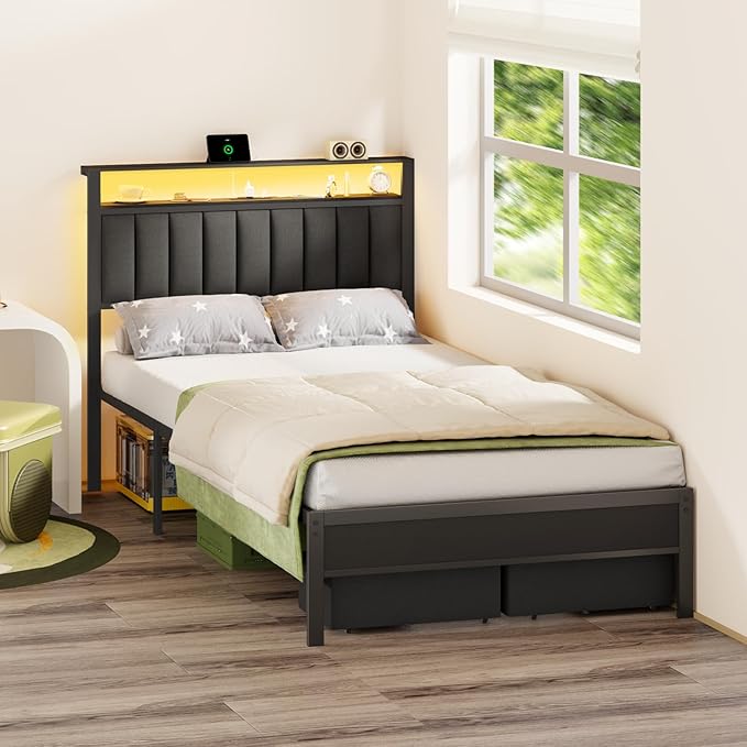 Furnulem Full Size Bed Frame - Image 3