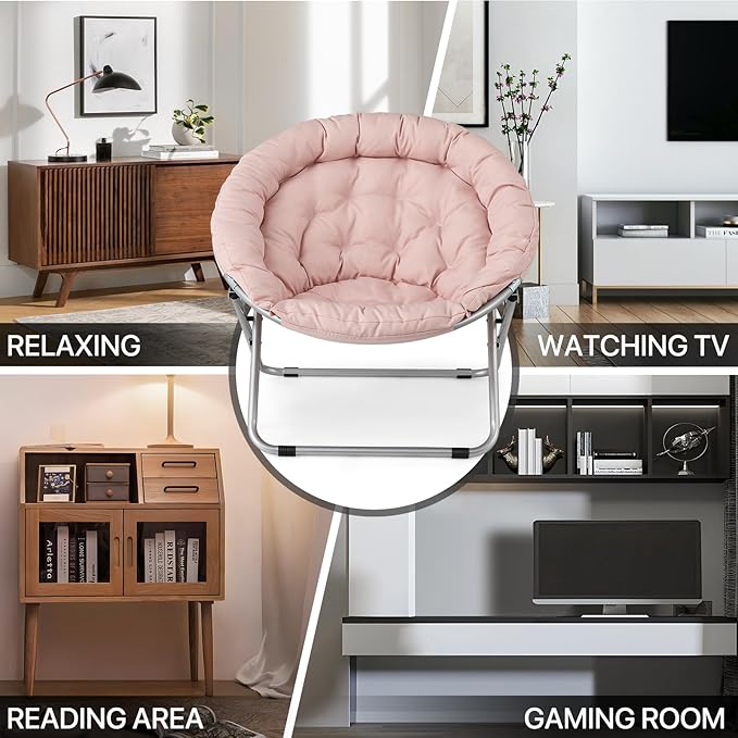 MoNiBloom Round Folding Saucer Chair - Image 9