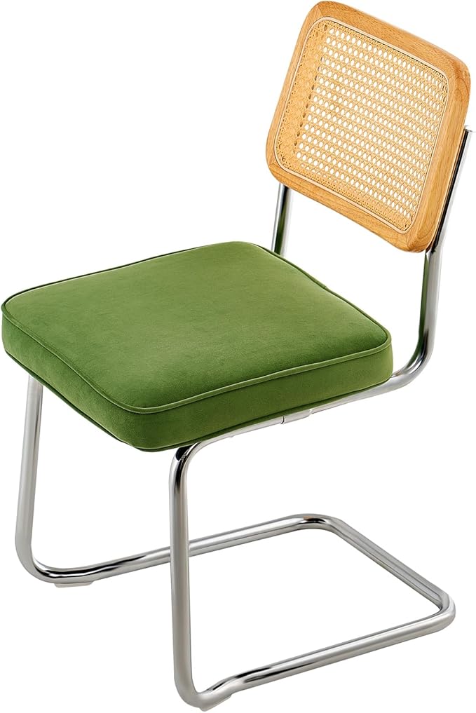 VEVOR Rattan Dining Chairs Set of 2, Mid Century Modern Dining Chair, - Image 9