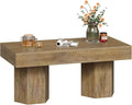 GiftGo Coffee Table Mid Century Modern Center Living Room Table Farmhouse by GiftGoDirect