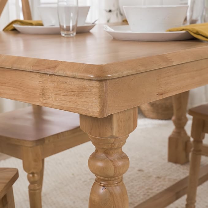 Bush Furniture Rectangular Dining Table, 67 inch Squire Trestle, Farmhouse Decor - Image 4
