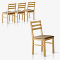 Livinia Seattle Modern Farmhouse Kitchen Dining Room Chair Set of 4, Solid Wood by Livinia