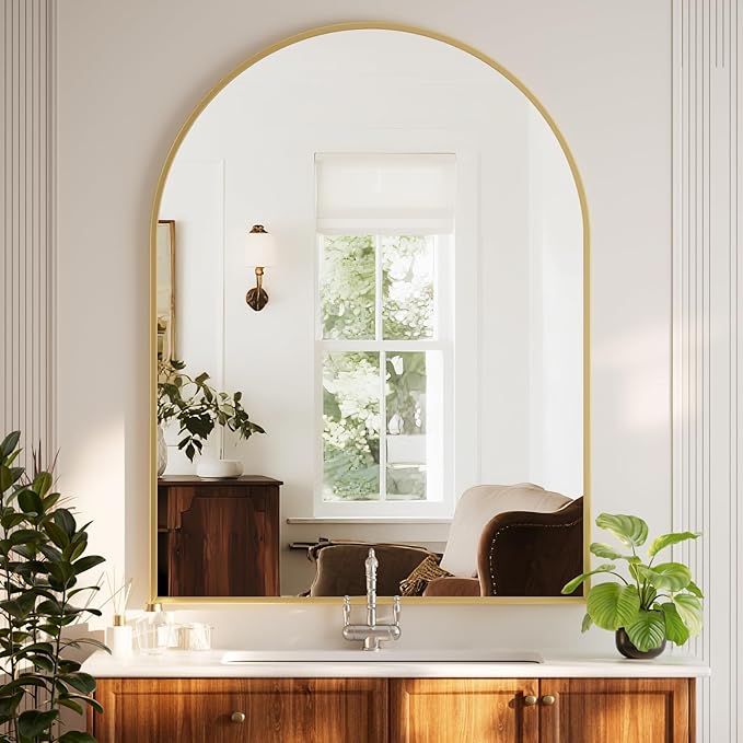 HARRITPURE 36"x48" Arched Bathroom Mirror - Image 7