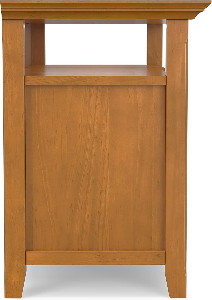 SIMPLIHOME Amherst 54-inch Wide Solid Wood TV Stand in Light Golden Brown - Image 12