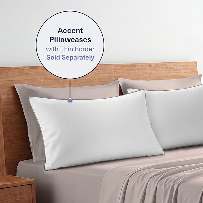 Kickoff Viscose Bamboo Sheets California King Size 4-pc 100% Organic Bamboo - Image 9