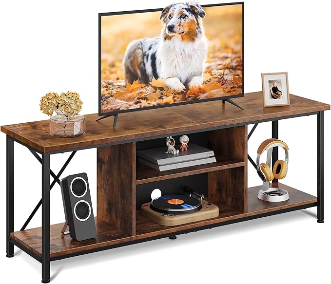 WLIVE TV Stand up to 65 Inch TV, Industrial TV Console by WLIVE