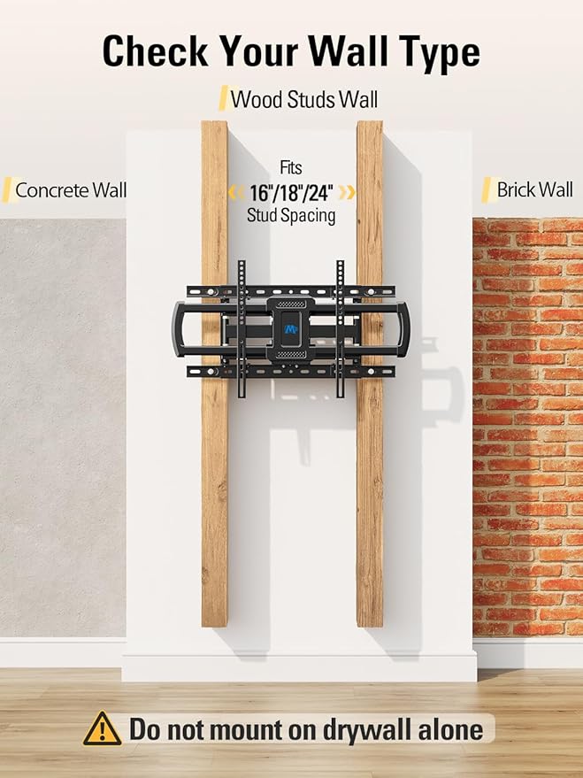 Mounting Dream TV Wall Mount for Most 42-84 Inch TVs, Full Motion Wall Mount - Image 8