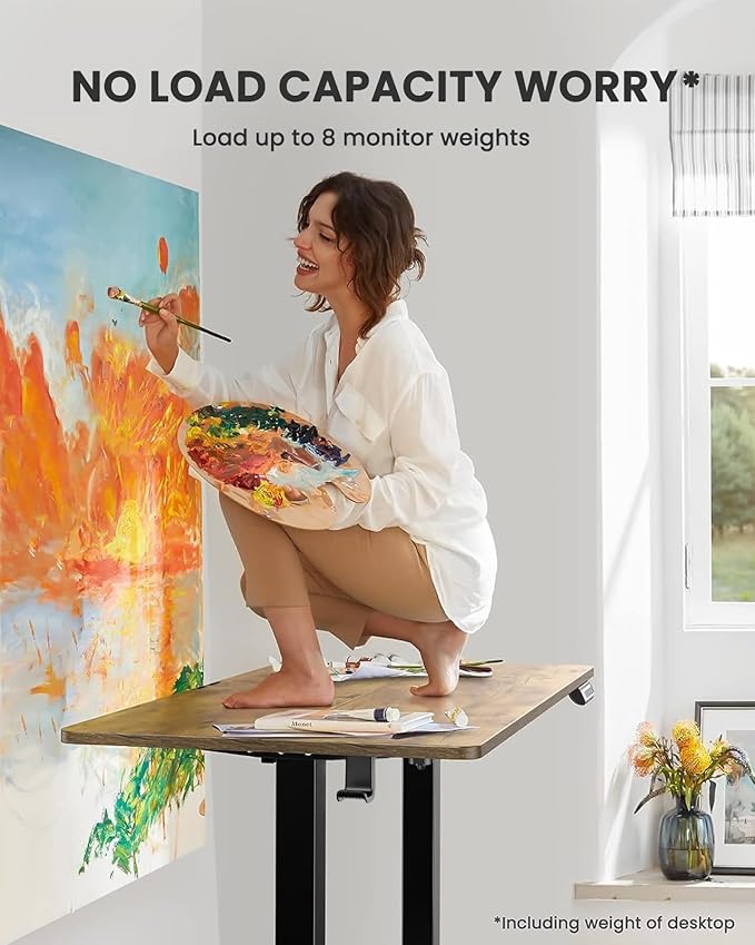 ErGear Electric Standing Desk, 44 x 24 Inches Height Adjustable Stand up Desk - Image 5