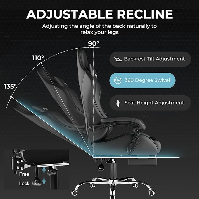 GTPLAYER Gaming Chair, Computer Chair - Image 5