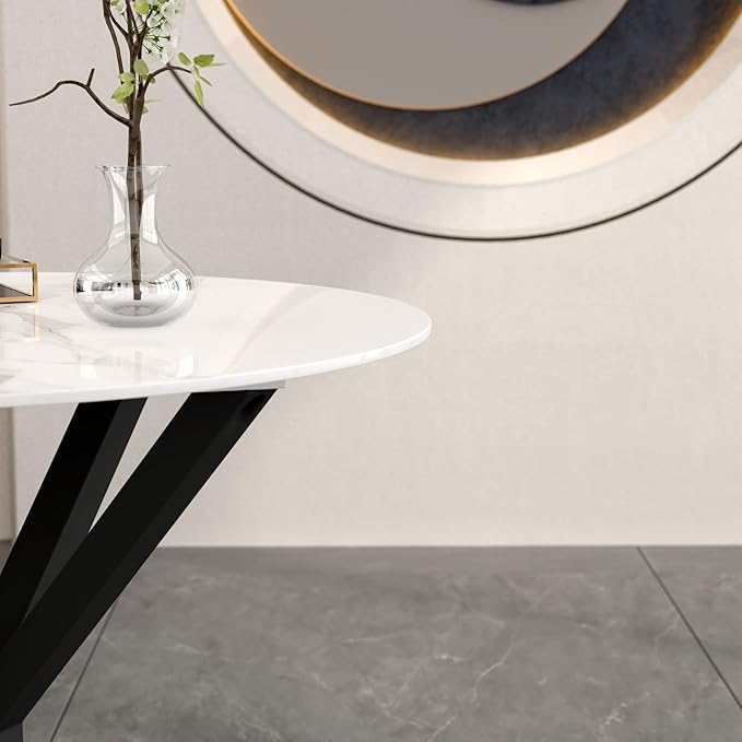 Round Marble Dining Table for 2-4 - Image 6