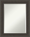 Amanti Art Brown Wall Mirror 30x24 Shipwreck Greywash Rectangle Bathroom Mirror by AmantiArt