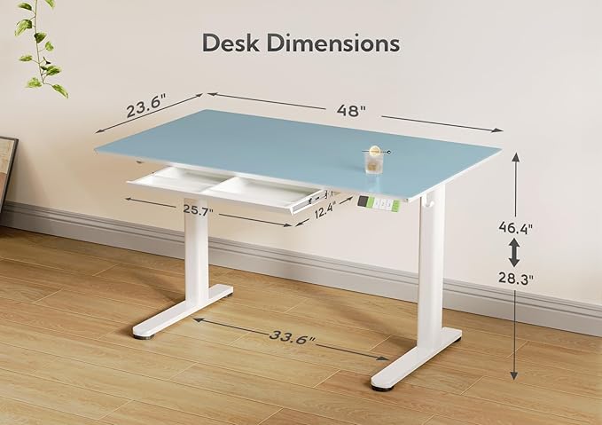 INNOVAR Glass Standing Desk - Image 3