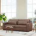 89" Sofa Couch for Living Room Faux Leather Upholstered Couch by Kislot