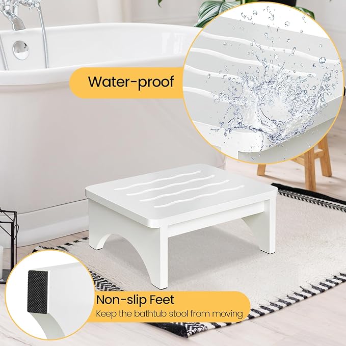 Wooden Step Stool for Adults, One Step Stool - Image 2